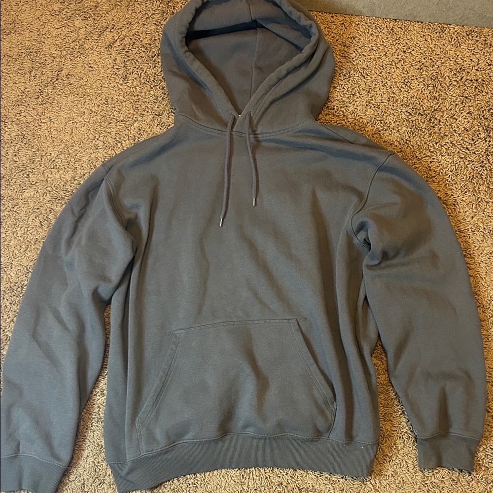 HM No. 3 Essentials Gray Blue Ash Men's Hoodie